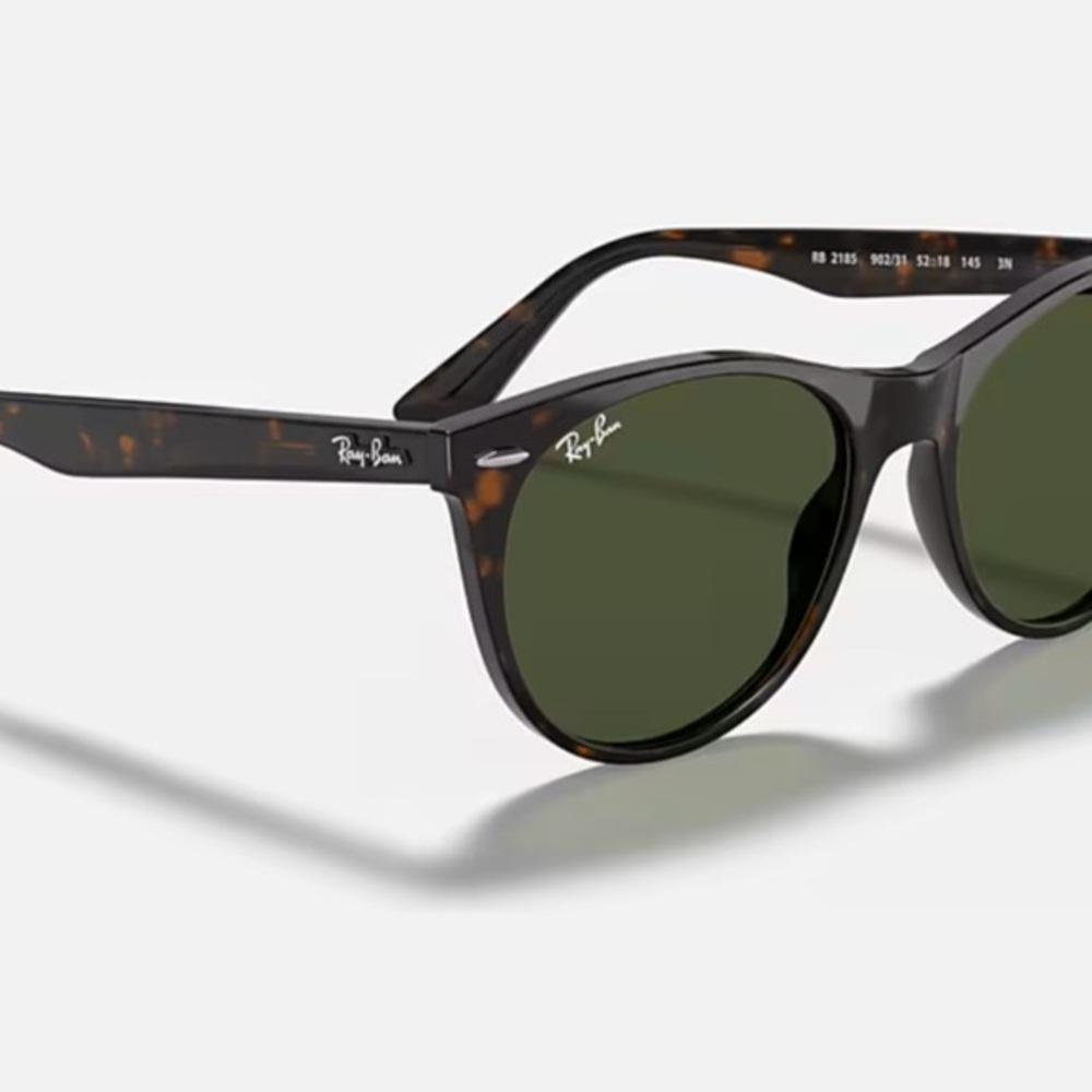 Ray-Ban Sunglasses RB2185 Tortoise Green G15 52-150 902/31
